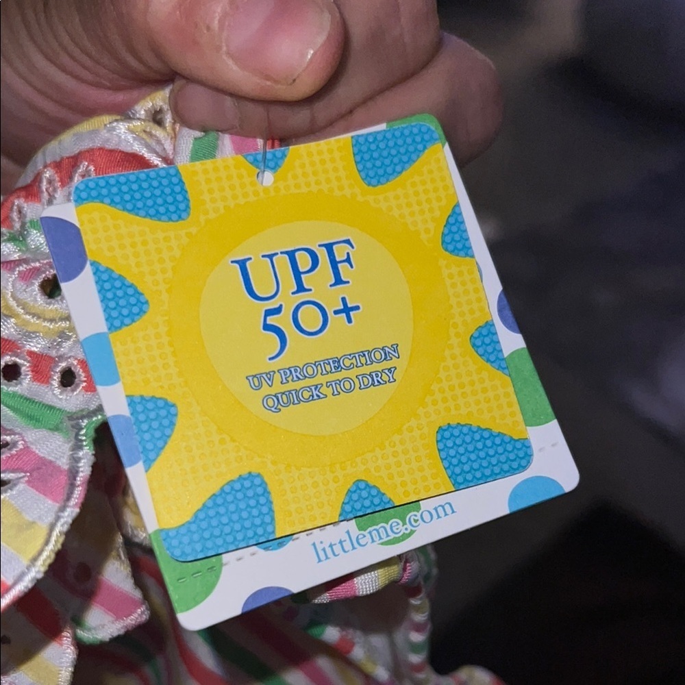 Colorful Striped Ruffle Swimsuit - Picture 4 of 5